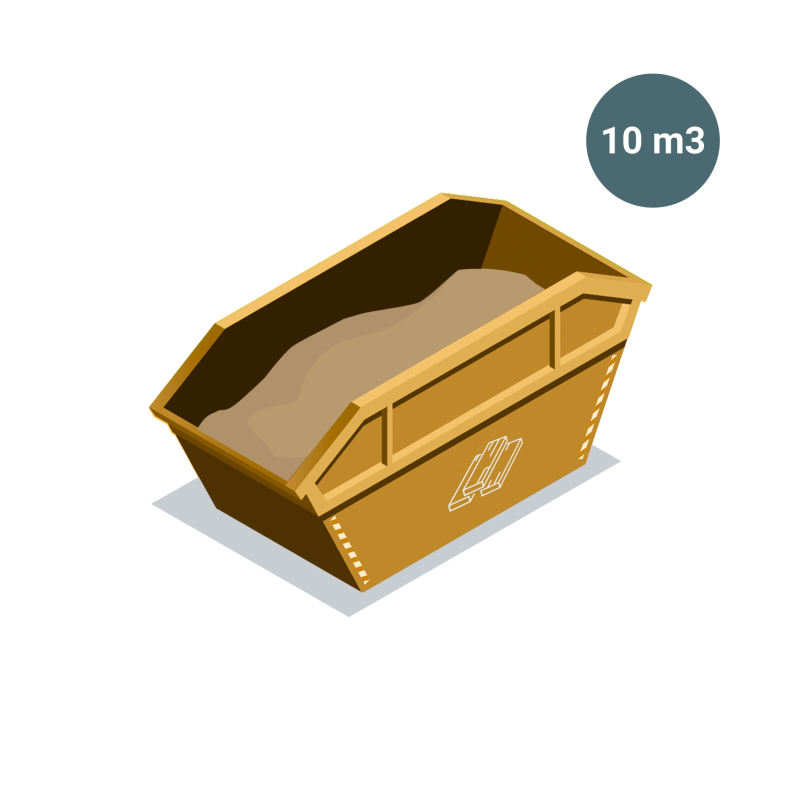 Houtcontainer 10 m3
