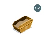 Houtcontainer 3 m3